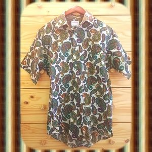 SAKS FIFTH AVENUE short sleeve button down